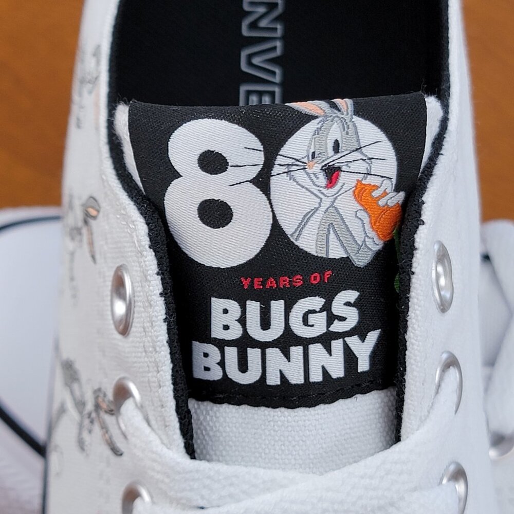 Converse x Bugs Bunny 80 Years CTAS Ox 169226F Grey/White/Black Multi Sizes Mens - Picture 8 of 14